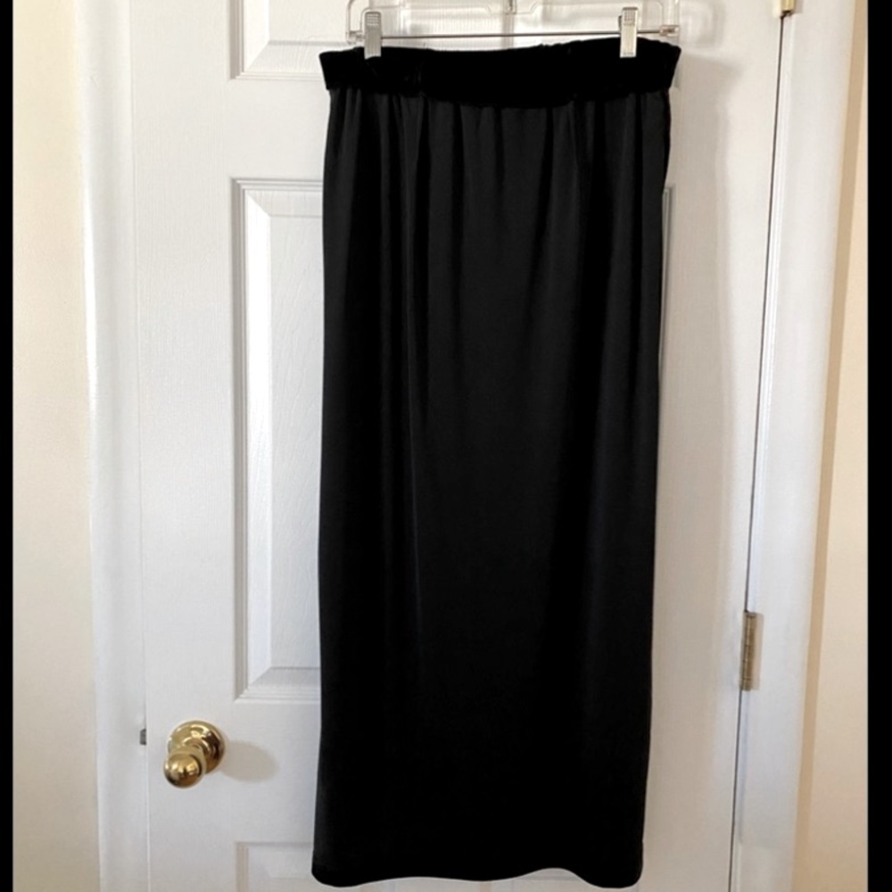 Black Velvet Skirt.